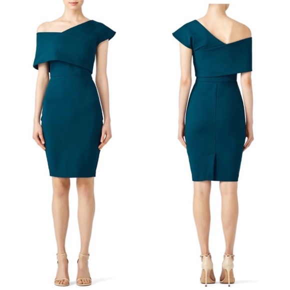 Elliatt asymmetric teal dress Size medium- Teal - Picture 1 of 5